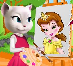 Play Angela Painting Baby Belle game