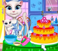 Play Angela Cooking Cake game