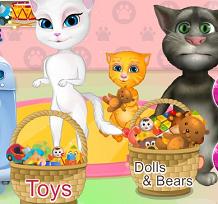 Play Talking Family Washing Toys game