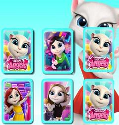 Play Talking Angela Memory Cards game