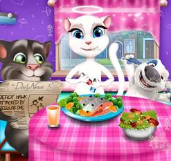 Play Tom and Angela Dinner Fun game