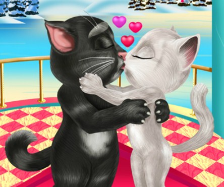 Play Tom And Angela Valentine Kiss game