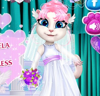 Play Talking Angela Wedding Dress game