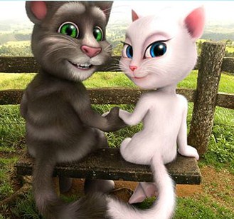 Play Talking Tom and Talking Angela Love Story game