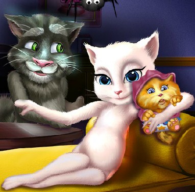 Play Talking Angela and the New Born Baby game