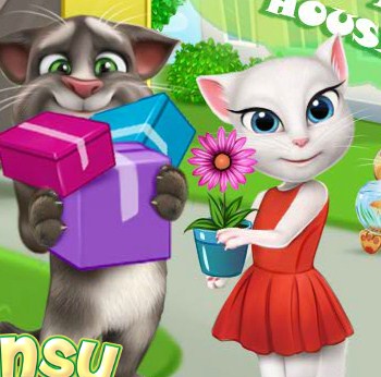 Play Talking Cats Move to a New House game