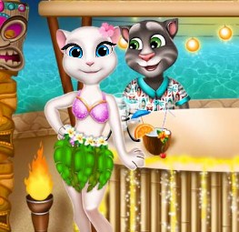 Play Tom And Angela Tiki Party game